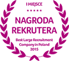 Nagroda Rekrutera Rekrutacja Tymczasowa 1 Miejsce 2015